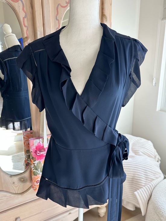 Diane Von Furstenberg Tops - DVF Silk Wrap Top